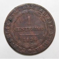 ITALIE - KM 1 - 1 CENTESIMO 1826 P