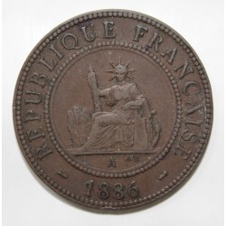 INDOCHINE - KM 1 - 1 CENT 1886 A - Paris