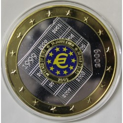 FRANCE - MÉDAILLE - 10 ANS DE L'EURO - 2009 - BICOLORE