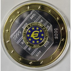 FRANCE - MEDAL - 10 YEARS OF THE EURO - 2009 - BICOLORE