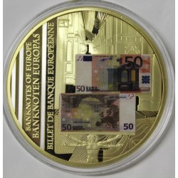 FRANCE - MÉDAILLE - BILLET DE 50 EURO