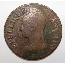 FRANCE - KM 640 - CINQ CENTIMES 1799 AN 8 AA Metz TYPE DUPRE