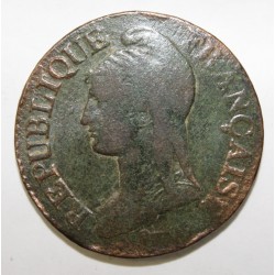 GADOURY 126 - CINQ CENTIMES 1796 AN 5 A Paris TYPE DUPRE - KM 640