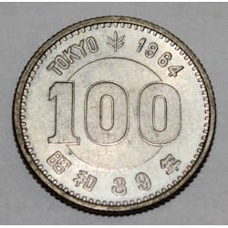 JAPON - Y 79 - 100 YEN 1964 - Année 39 de l'ère Shōwa -  JEUX OLYMPIQUES - ARGENT