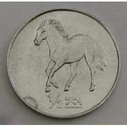 NORTH KOREA - KM 183 - 1/2 CHON 2002 - HORSE