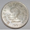 SRI LANKA - KM 145 - 2 RUPEES 1981 - Mahaweli's dyke