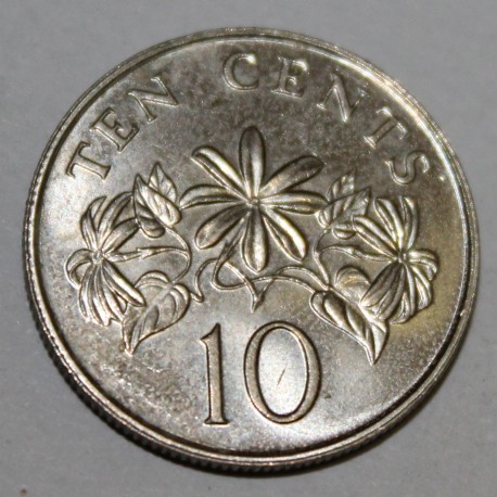 SINGAPORE - KM 51 - 10 CENTS 1986 SINGAPORE - KM 51 - 10 CENTS 1986