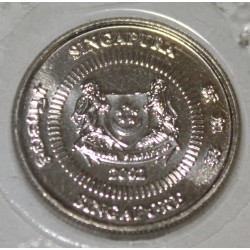 SINGAPOUR - KM 100 - 10 CENTS 2002