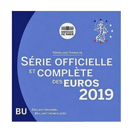 FRANCE - COFFRET EURO BRILLANT UNIVERSEL CLASSIQUE 2019 - 8 PIECES