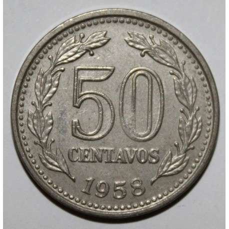 ARGENTINA - KM 56 - 50 CENTAVOS 1958