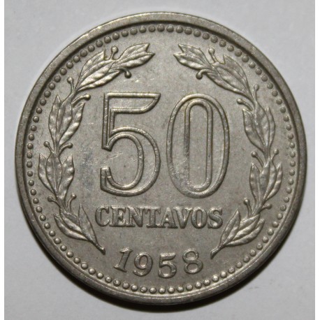 ARGENTINE - KM 56 - 50 CENTAVOS 1958