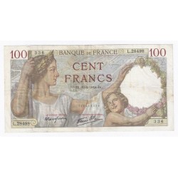 FAY 26/66 - 100 FRANCS SULLY - 12/02/1942 - TRES TRES BEAU - PICK 94