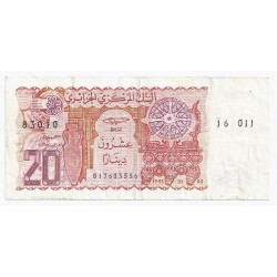 ALGERIA - PICK 133  a - 20 DINARS - 02/01/1983