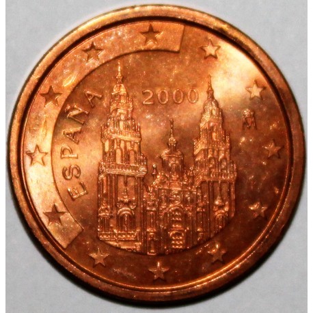 ESPAGNE - 5 CENT 2000 - COMPOSTELLE - FLEUR DE COIN