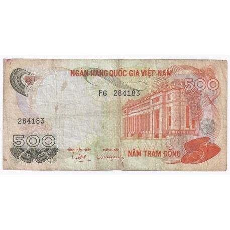 VIETNAM DU SUD - PICK 28 - 500 DONG - ND (1970)