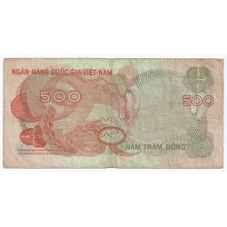 VIETNAM DU SUD - PICK 28 - 500 DONG - ND (1970)