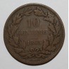 LUXEMBOURG - KM 23.2 - 10 CENTIMES 1865