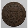 LUXEMBOURG - KM 23.2 - 10 CENTIMES 1865