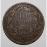 LUXEMBOURG - KM 23.2 - 10 CENTIMES 1855