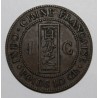 INDOCHINE - KM 1 - 1 CENT 1886 A - Paris