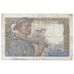 FAY 08/20 - 10 FRANCS MINEUR - 10/03/1949 - PICK 99