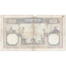 FAY 37/06 - 1000 FRANCS CERES ET MERCURE - 24/12/1931 - PICK 79