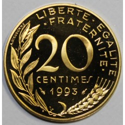 FRANCE - KM 930 - 20 CENTIMES 1993 TYPE MARIANNE