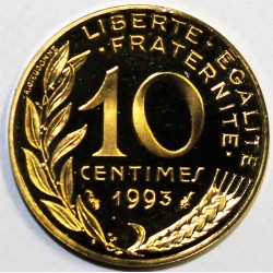 FRANCE - KM 929 - 10 CENTIMES 1993 TYPE MARIANNE