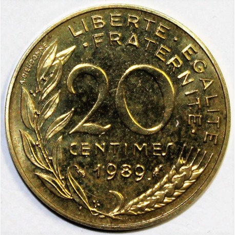 GADOURY 332 - 20 CENTIMES 1989 TYPE MARIANNE - KM 930