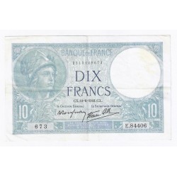 FAY 07/29 - 10 FRANCS...