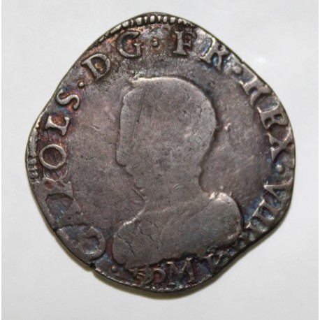 FRANCE - Dup 1063 var - CHARLES IX - TESTON 1562 M Toulouse