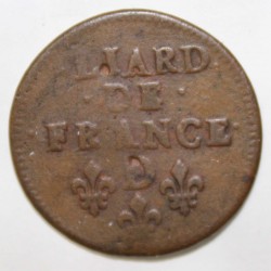 FRANCE - Gad 80 - LOUIS XIV - LIARD DE FRANCE - 1656 D - VIMY - THE REVERSE IS OFFSET AT 5h