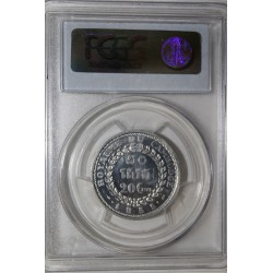 CAMBODGE - KM PE10 - 20 CENTIMES 1953 - PIEFORT ESSAI - 104 ex. - PCGS SP 64