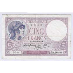 FAY 04/05 - 5 FRANCS VIOLET - 10/08/1939 - PICK 83