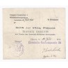 County 02 - ETAPPEN OF CHAUNY - VOUCHER FOR 5 FRANCS 1915 - RAILWAY CONSTRUCTION COMPANY