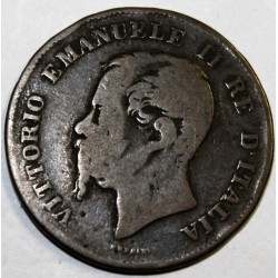 ITALIE - KM 3 - 5 CENTESIMI - 1861 M (Milan) - VICTOR EMMANUEL II