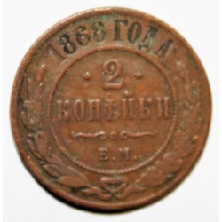RUSSLAND - 2 KOPEKS 1868 EM