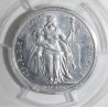 FRANZÖSISCHES ÜBERSEEGEBIET IN POLYNESIEN - KM PE2 - 1 FRANC 1949 - PROBE DICKABSCHLAG MÜNZE - 104 ex. - PCGS SP 63