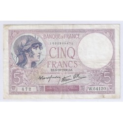 FAY 04/11 - 5 FRANCS VIOLET...