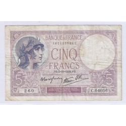 FAY 04/11 - 5 FRANCS VIOLET...