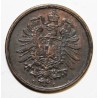 GERMANY - KM 2 - 2 PFENNIG 1875 C - Frankfurt - TYPE 1 - SMALL EAGLE - WILHELM I