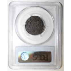 ÉTATS UNIS - KM 41 - 1/2 CENT 1826 - REVERS DESAXÉ À 5h - PCGS XF 40