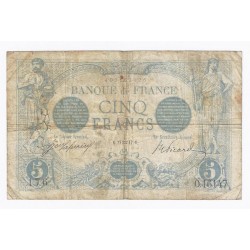 FAY 02/47 - 5 FRANCS BLEU - 27/01/1917 - VERSEAU - TRES BEAU - PICK 70