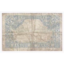 FAY 02/45 - 5 FRANCS BLEU - 29/11/1916 - SAGITAIRE - TRES TRES BEAU - PICK 70