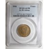 FRENCH WEST AFRICA - KM 2 - 1 FRANC 1944 - PCGS AU 58