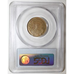 FRANZÖSISCH-WESTAFRIKA - KM 2 - 1 FRANC 1944 - PCGS AU 58