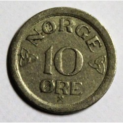 NORVEGE - KM 396 - 10 ORE 1957 - HAAKON VII