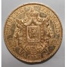 GADOURY 1111 - 50 FRANCS 1857 A - OR - NAPOLÉON III - COUP SUR TRANCHE - KM 758