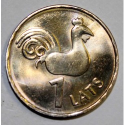 LATVIA - KM 65 - 1 LATS 2005 - ROOSTER