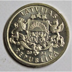 LATVIA - KM 61 - 1 LATS 2004 - EU membership